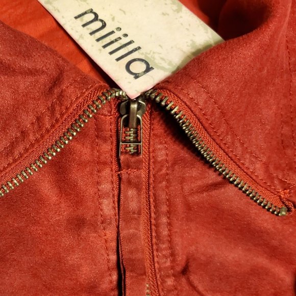 Ladies Burnt Orange Casual Vest. New - Picture 4 of 4